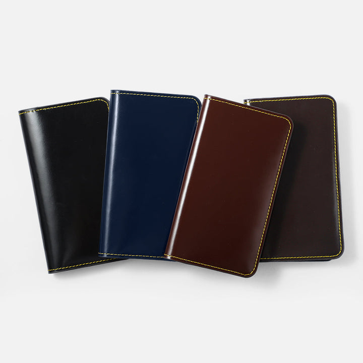 Étui portefeuille en cuir véritable avec rangement pour cartes pour la série Galaxy