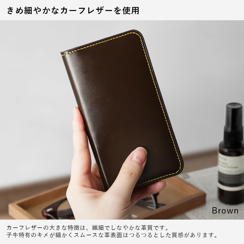 Genuine leather calf leather laser-processed line drawing card storage notebook-style case for iPhone series