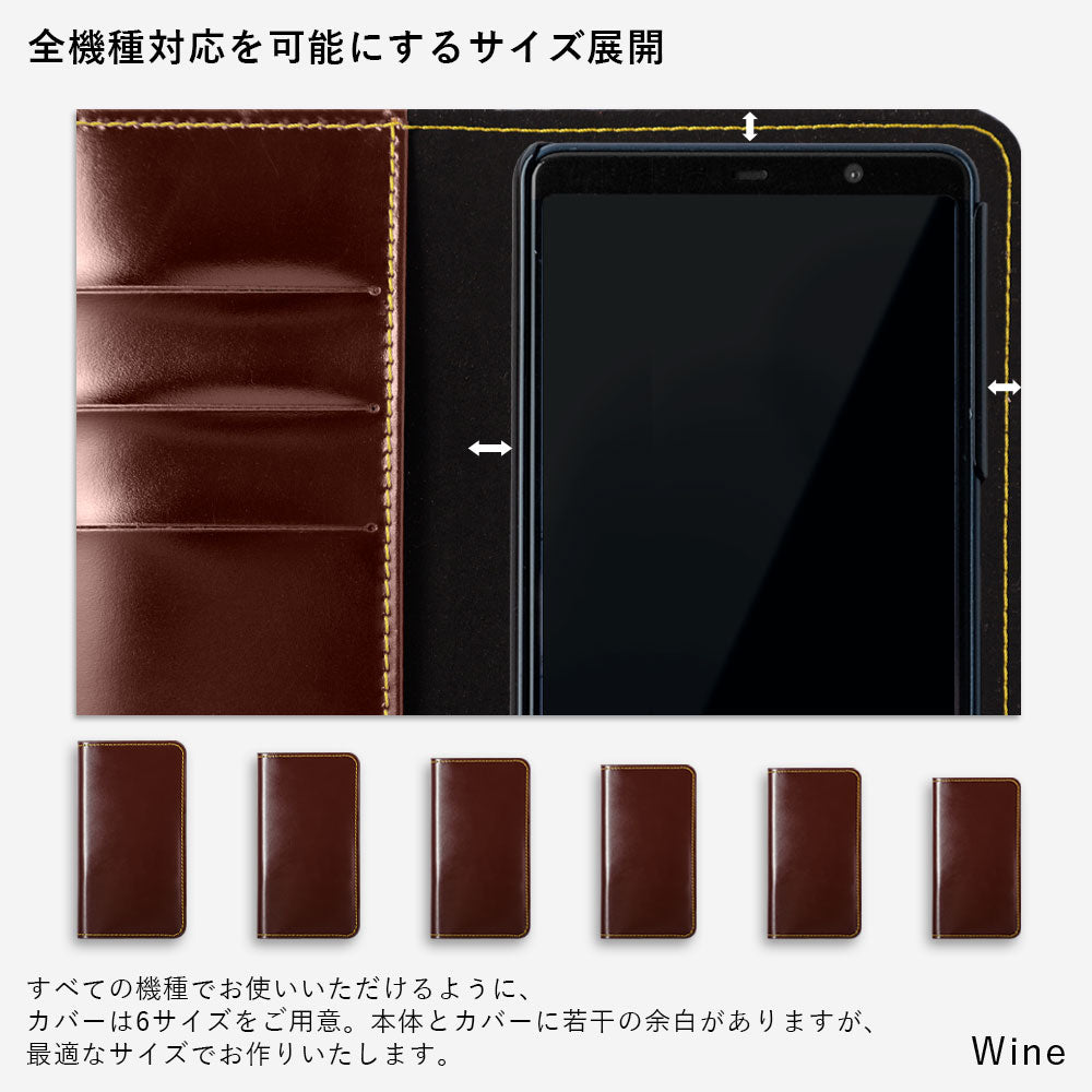 Genuine leather calf leather laser-processed line drawing card storage notebook-style case