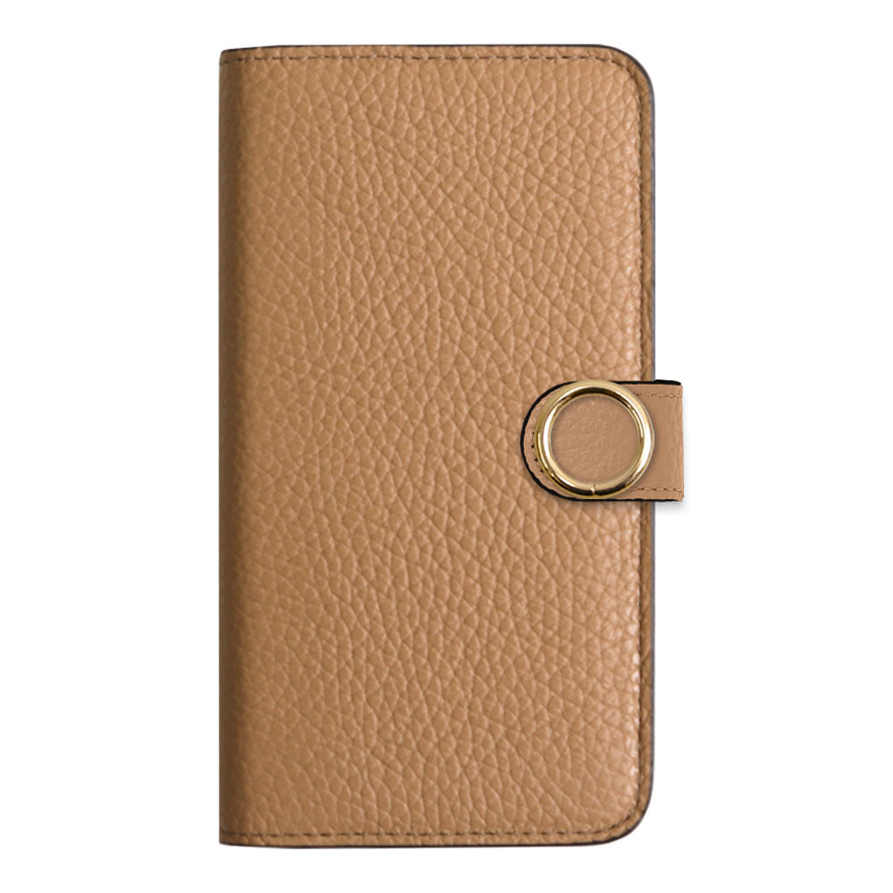 Cuir véritable 32 couleurs cuir italien grainé étui portefeuille avec anneau doré pour cartes (avec ceinture) série Google Pixel