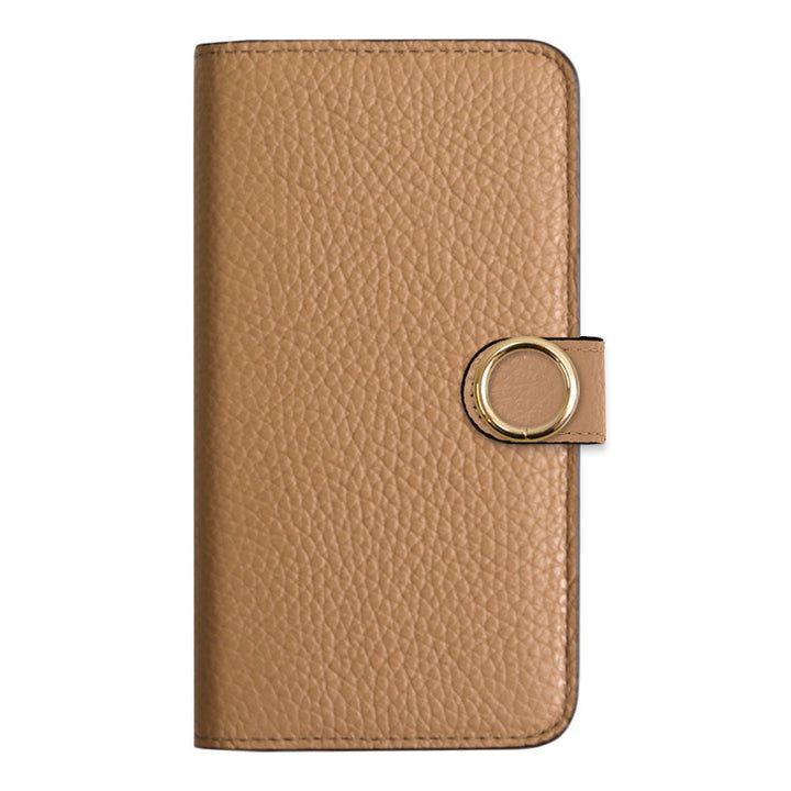 Cuir véritable 32 couleurs cuir italien grainé étui portefeuille avec anneau doré pour cartes (avec ceinture) série Google Pixel