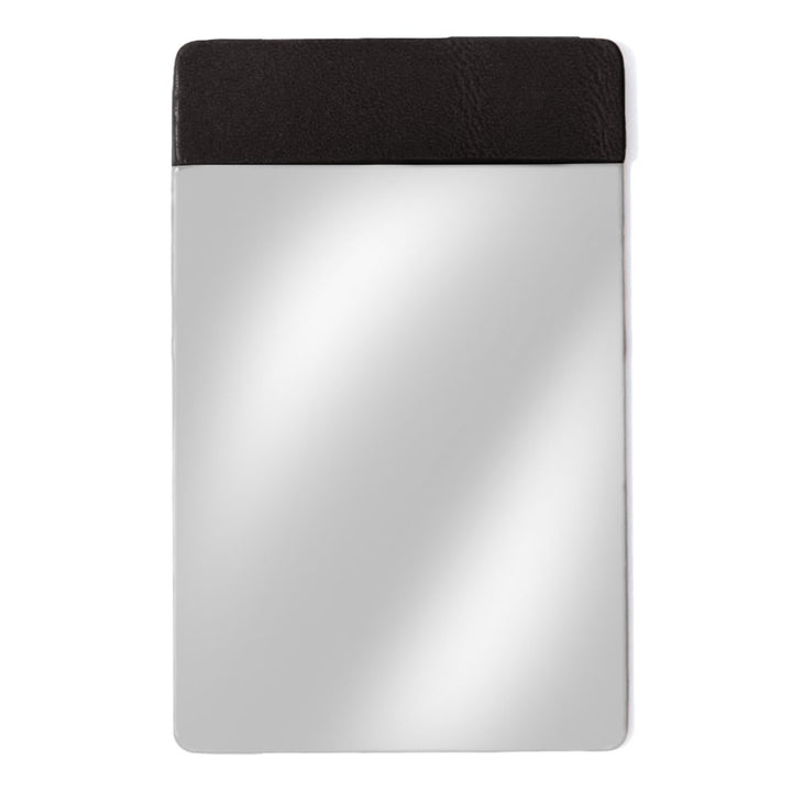 Accessory Genuine Leather Tochigi Leather Stainless Steel Card-Type Mirror