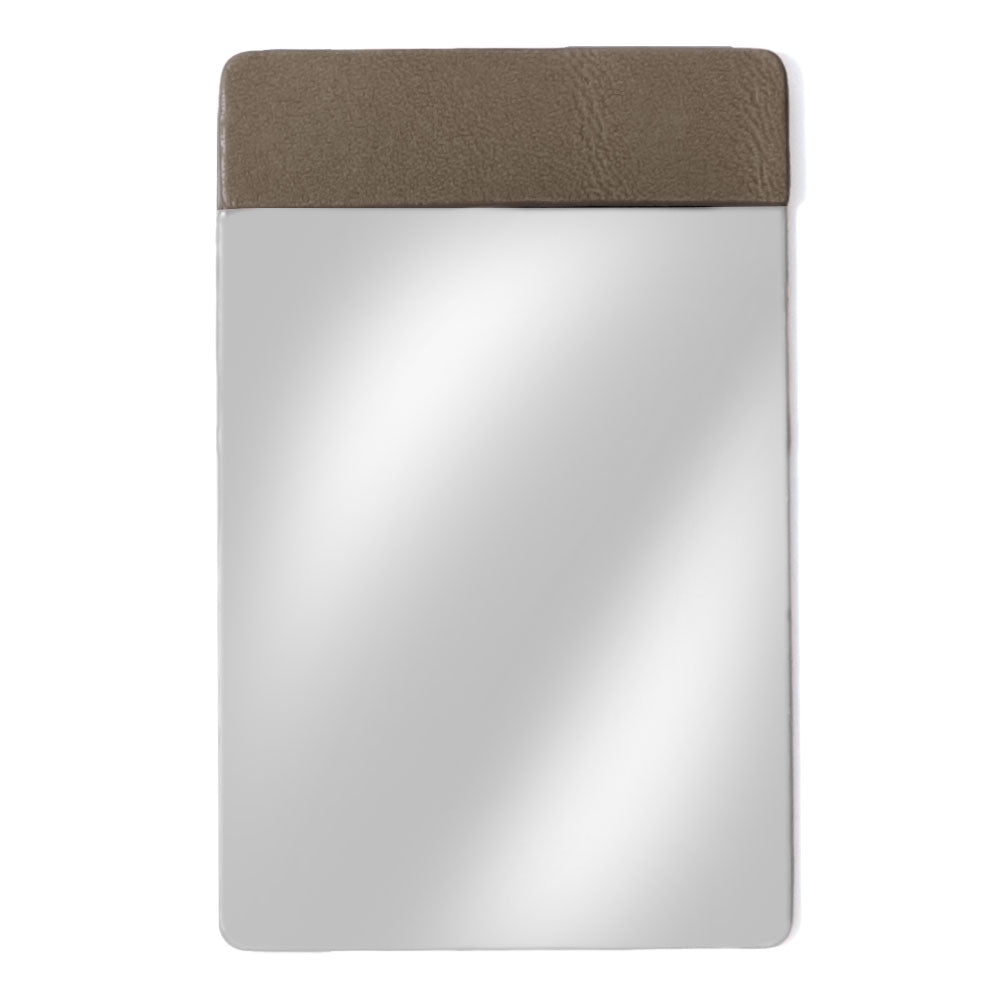 Accessory Genuine Leather Tochigi Leather Stainless Steel Card-Type Mirror