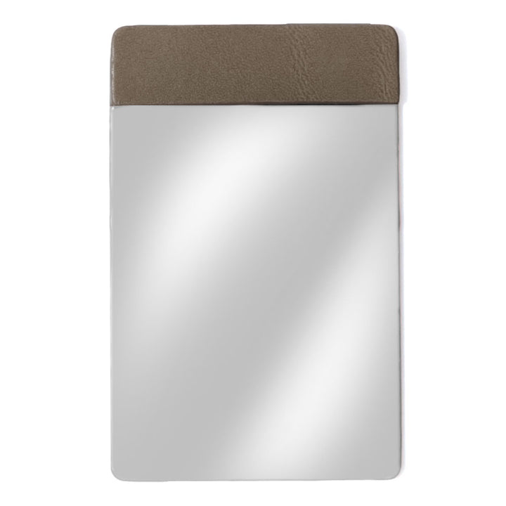 Accessory Genuine Leather Tochigi Leather Stainless Steel Card-Type Mirror
