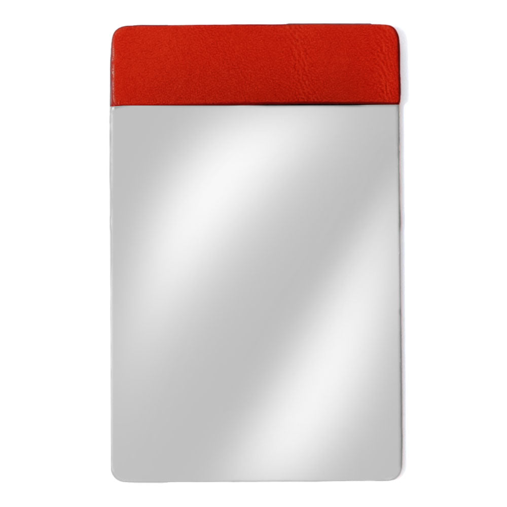Accessory Genuine Leather Tochigi Leather Stainless Steel Card-Type Mirror