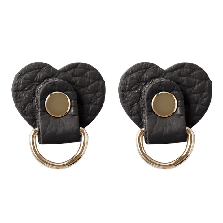 Accessoires cuir véritable 32 couleurs cuir italien grainé lot de 2 porte-charms