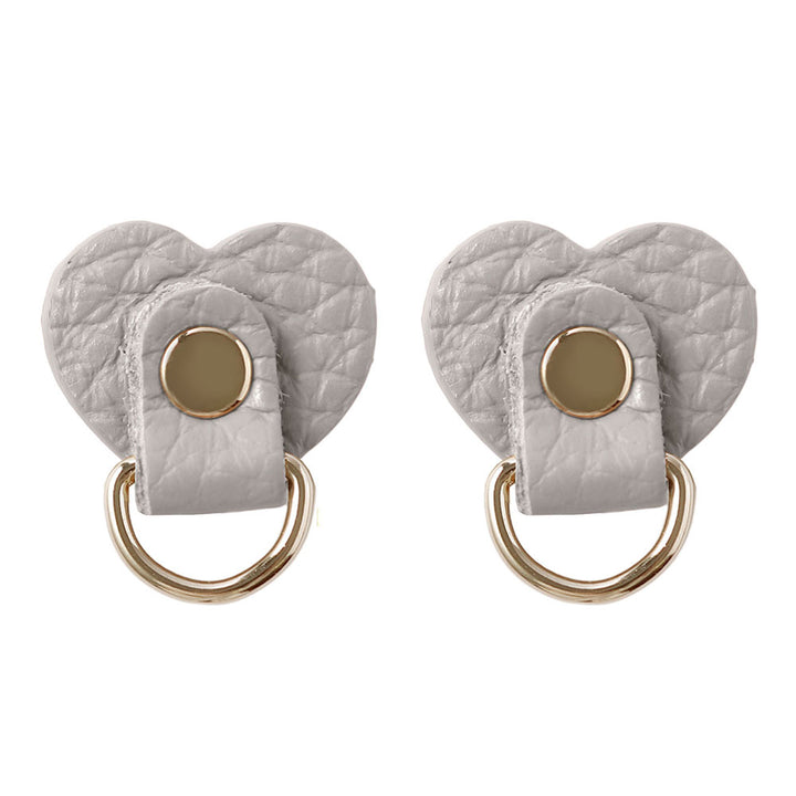 Accessoires cuir véritable 32 couleurs cuir italien grainé lot de 2 porte-charms