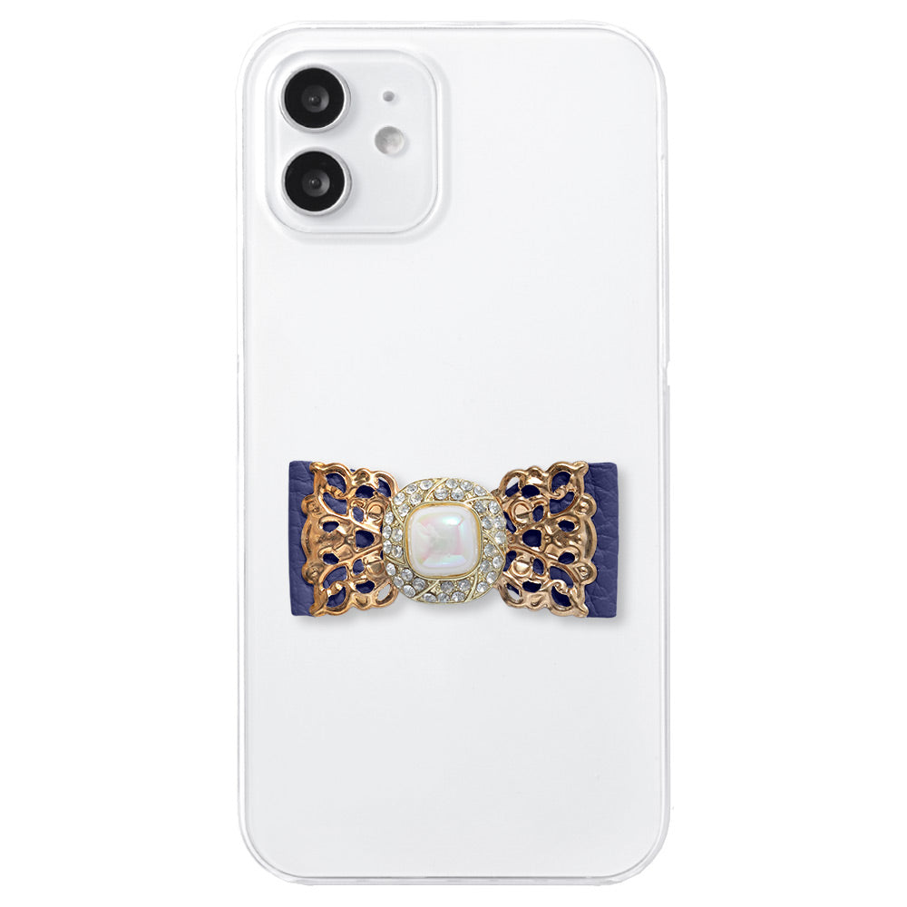 Coque transparente cuir véritable 32 couleurs cuir italien grainé ruban en cuir décoration dorée coque arrière série Xperia