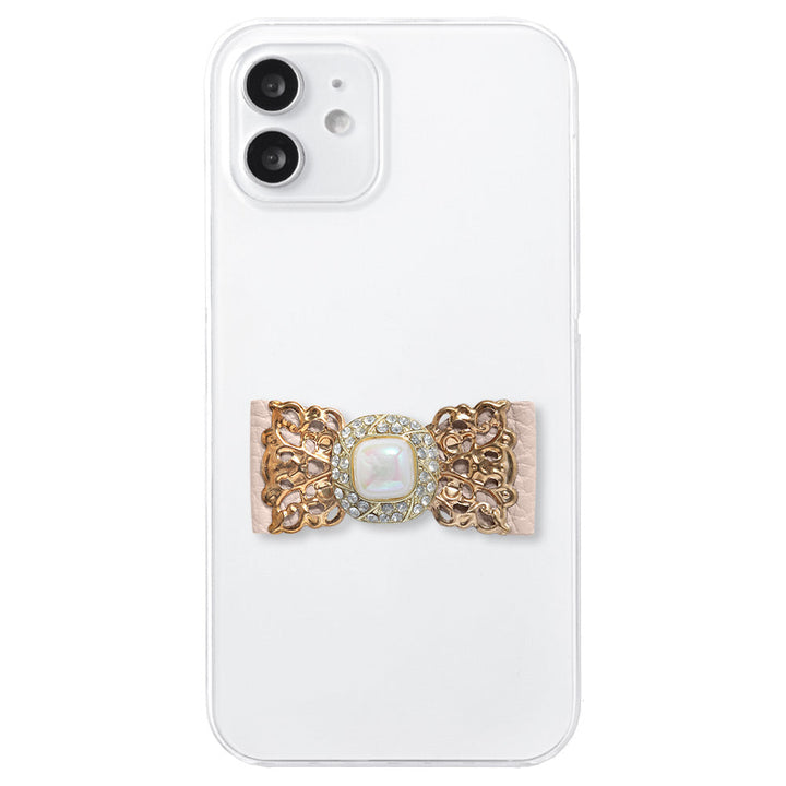 Coque transparente cuir véritable 32 couleurs cuir italien grainé ruban en cuir décoration dorée coque arrière série Xperia