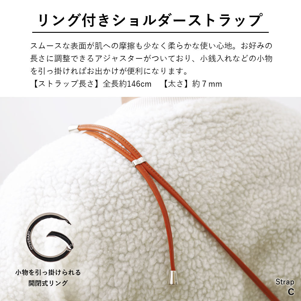 Étui transparent en cuir véritable avec étui pour écouteurs et sangle d'épaule à anneau (avec réglage de la quincaillerie) pour la série Google Pixel