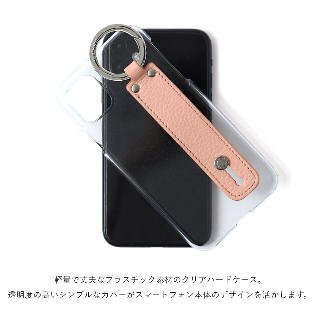 Clear case genuine leather 32 colors Italian shrink leather with hand belt & shoulder strap back case AQUOS series