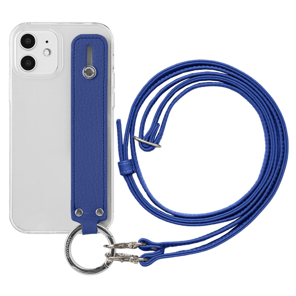 Clear case genuine leather 32 colors Italian shrink leather with hand belt & shoulder strap back case Google Pixel series