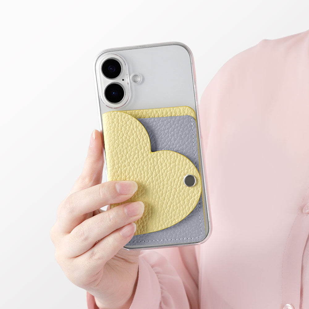 Clear case genuine leather 32 colors Italian shrink leather with heart mirror card case back case Galaxy series