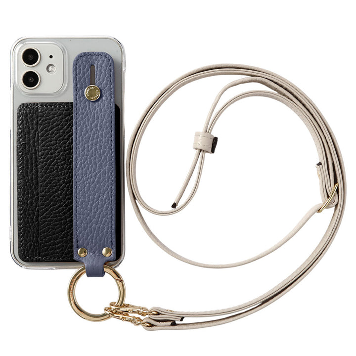 Clear Case Genuine Leather 32 Colors Italian Shrink Leather Card Storage With Hand Belt & Shoulder Strap Back Case Xperia Series