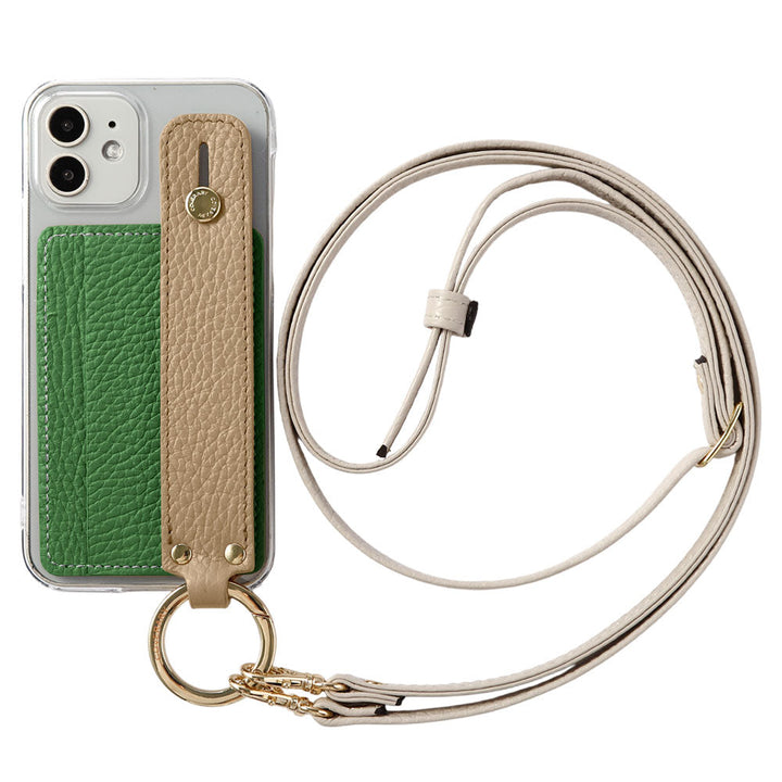 Clear Case Genuine Leather 32 Colors Italian Shrink Leather Card Storage With Hand Belt & Shoulder Strap Back Case Xperia Series