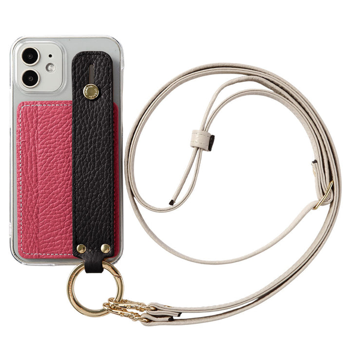 Clear Case Genuine Leather 32 Colors Italian Shrink Leather Card Storage With Hand Belt & Shoulder Strap Back Case Google Pixel Series