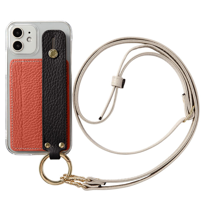 Clear Case Genuine Leather 32 Colors Italian Shrink Leather Card Storage With Hand Belt & Shoulder Strap Back Case Google Pixel Series