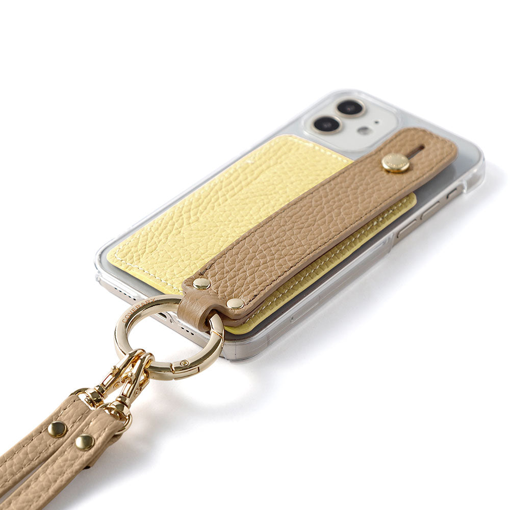 Clear Case Genuine Leather 32 Colors Italian Shrink Leather Card Storage With Hand Belt & Shoulder Strap Back Case Xperia Series