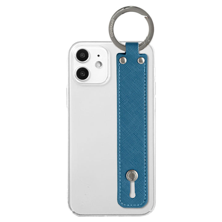 Clear case vegan leather classic with hand belt back case Google Pixel series