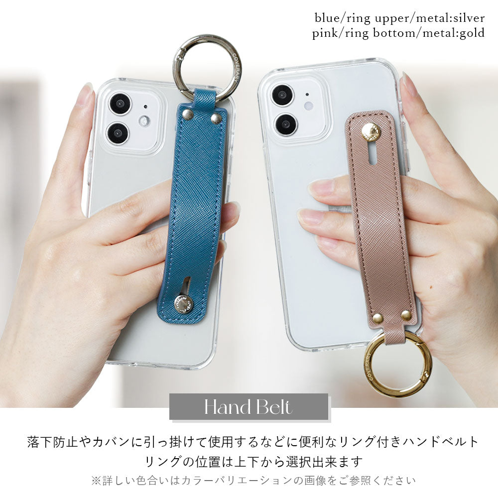 Clear case vegan leather classic with hand belt back case Google Pixel series