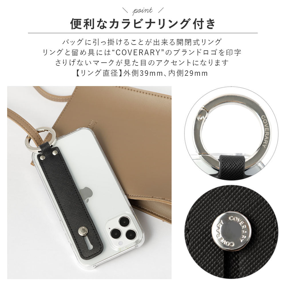 Clear case vegan leather classic with hand belt back case Google Pixel series