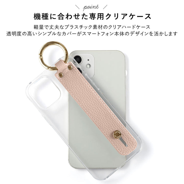 Clear Case Vegan Leather Grain Processing Dusty Color With Hand Belt & Shoulder Strap Back Case Google Pixel Series