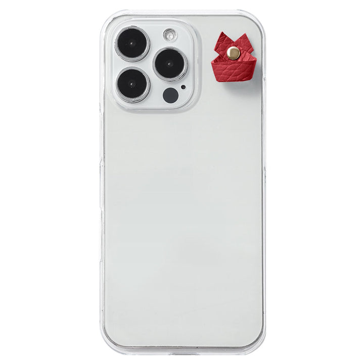 Coque transparente en cuir véritable 32 couleurs cuir italien grainé avec porte-charm simple Coque arrière pour série Xperia