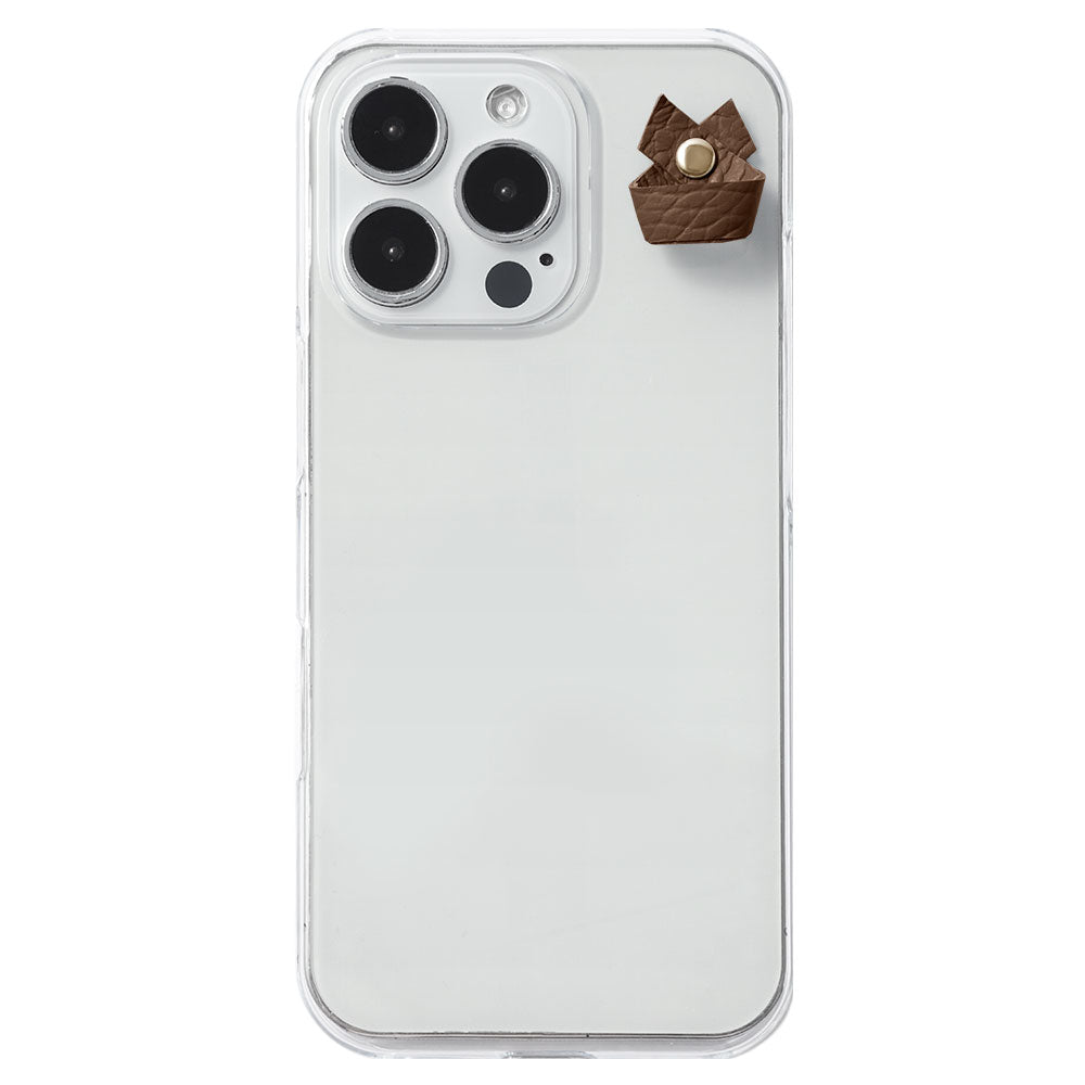 Coque transparente en cuir véritable 32 couleurs cuir italien grainé avec porte-charm simple Coque arrière pour série Xperia
