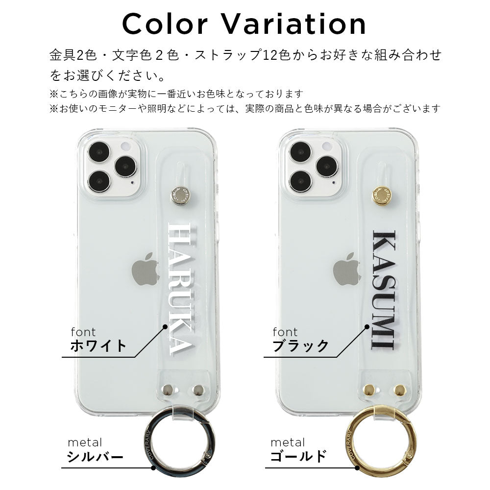 Clear case with printed message, colorful hand strap & hand belt included, back case for Galaxy series