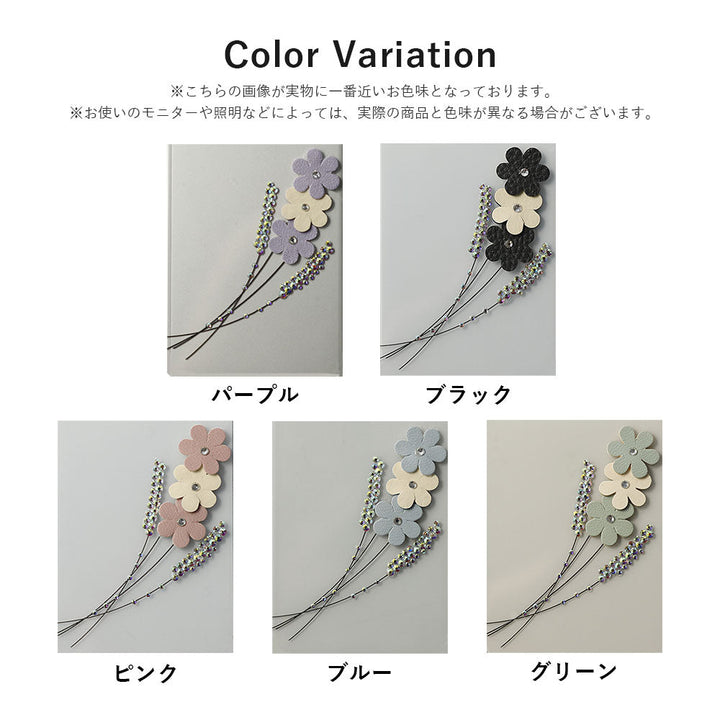 クリアケース レーザー加工 フラワーデコ 背面ケース