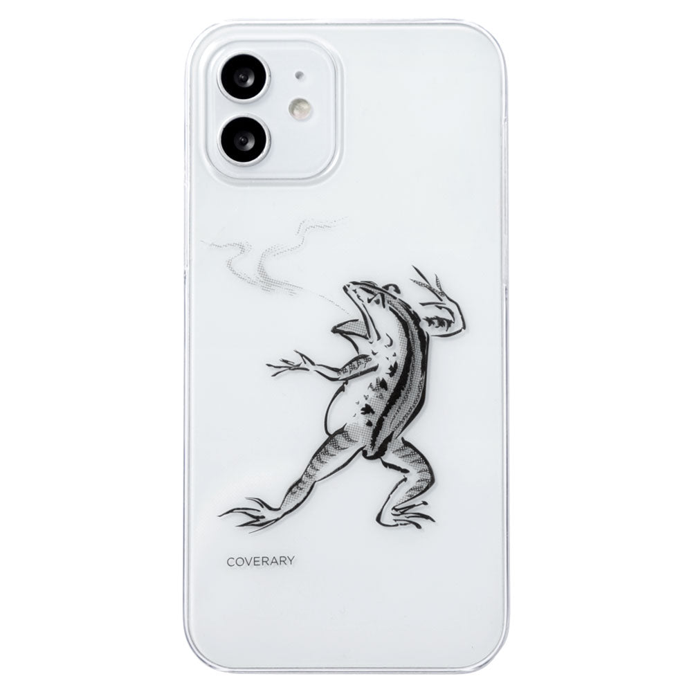 Clear case laser engraving line drawing Chōjū-giga back case Galaxy series