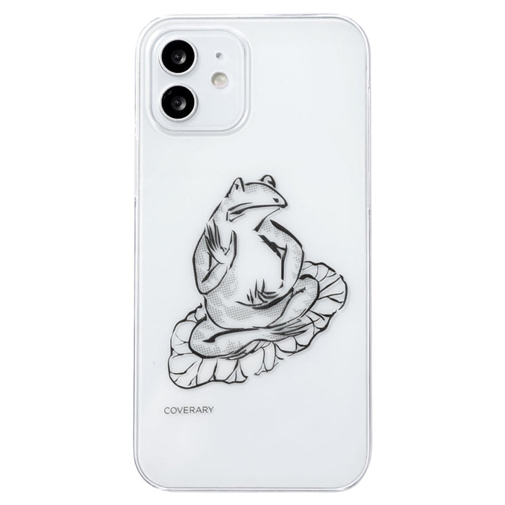 クリアケース レーザー加工 線画 鳥獣戯画 背面ケース