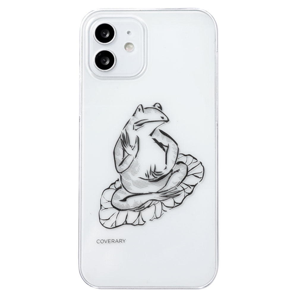 クリアケース レーザー加工 線画 鳥獣戯画 背面ケース iPhoneシリーズ