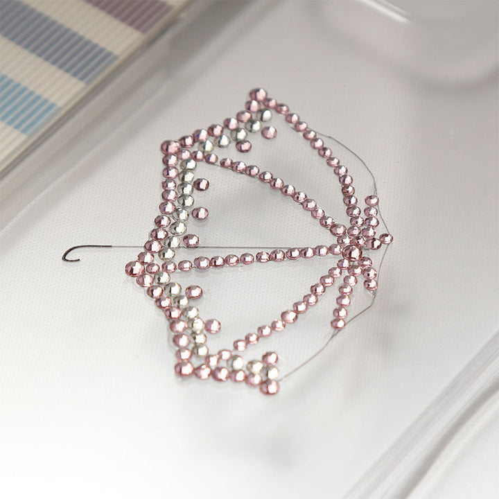 Clear Case Laser Processing Stone Deco Umbrella Back Case AQUOS Series