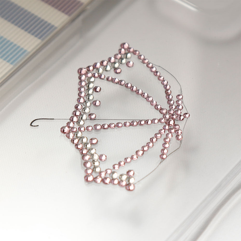 Clear Case Laser Processing Stone Deco Umbrella Back Case Galaxy Series