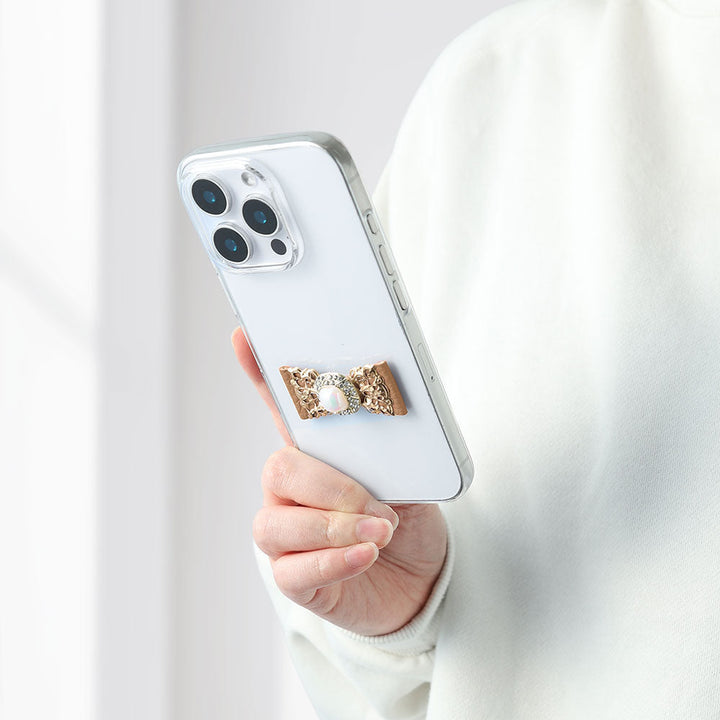 クリアケース 本革 32色 イタリアンシュリンクレザー レザーリボン ゴールドデコ 背面ケース Galaxyシリーズ