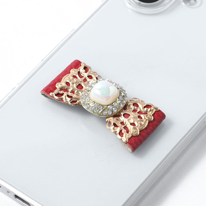 Coque transparente cuir véritable 32 couleurs cuir italien grainé ruban en cuir décoration dorée coque arrière série Xperia