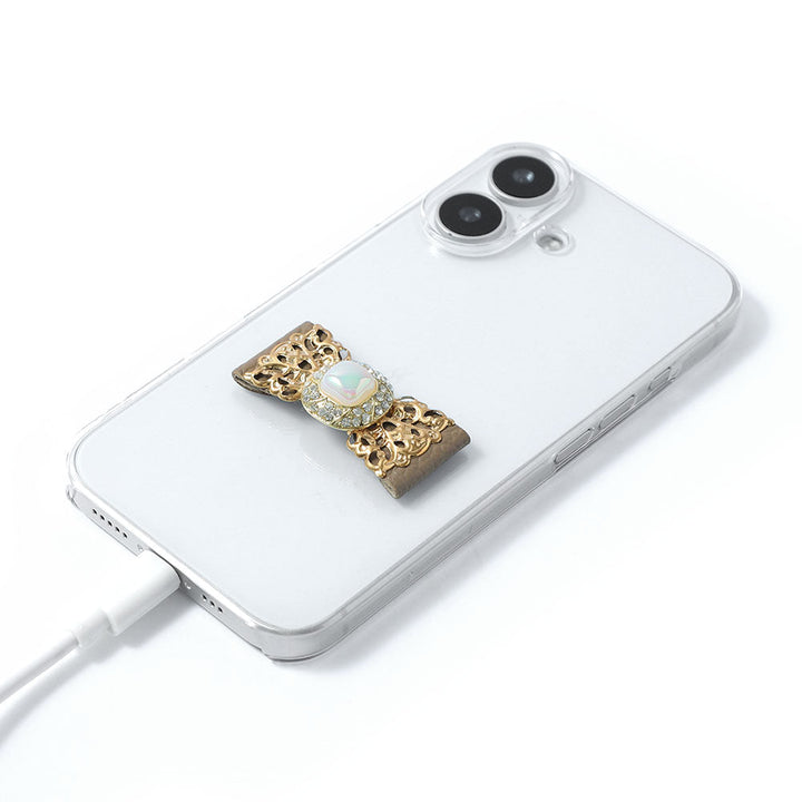 Coque transparente cuir véritable 32 couleurs cuir italien grainé ruban en cuir décoration dorée coque arrière série Xperia