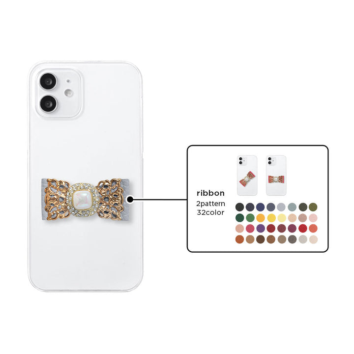 Coque transparente cuir véritable 32 couleurs cuir italien grainé ruban en cuir décoration dorée coque arrière série Xperia
