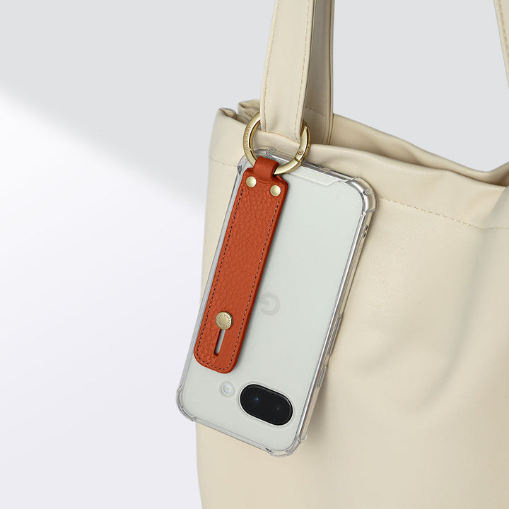 Clear HB Case Genuine Leather 32 Colors Italian Shrink Leather with Hand Belt Back Case