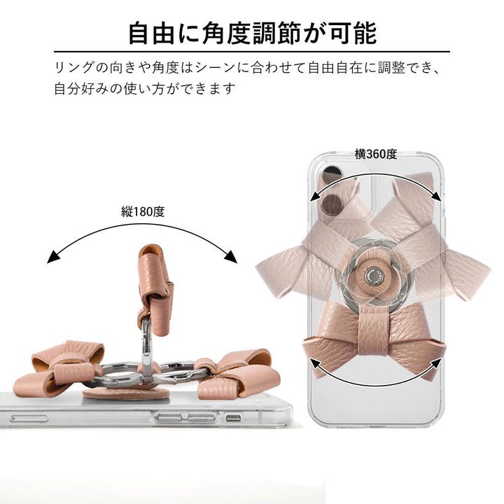 Clear case genuine leather 32 colors Italian shrink leather with ribbon smartphone ring back case Google Pixel series