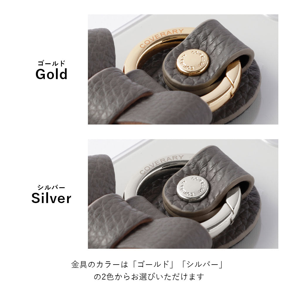 Clear case genuine leather 32 colors Italian shrink leather with ribbon smartphone ring back case Google Pixel series