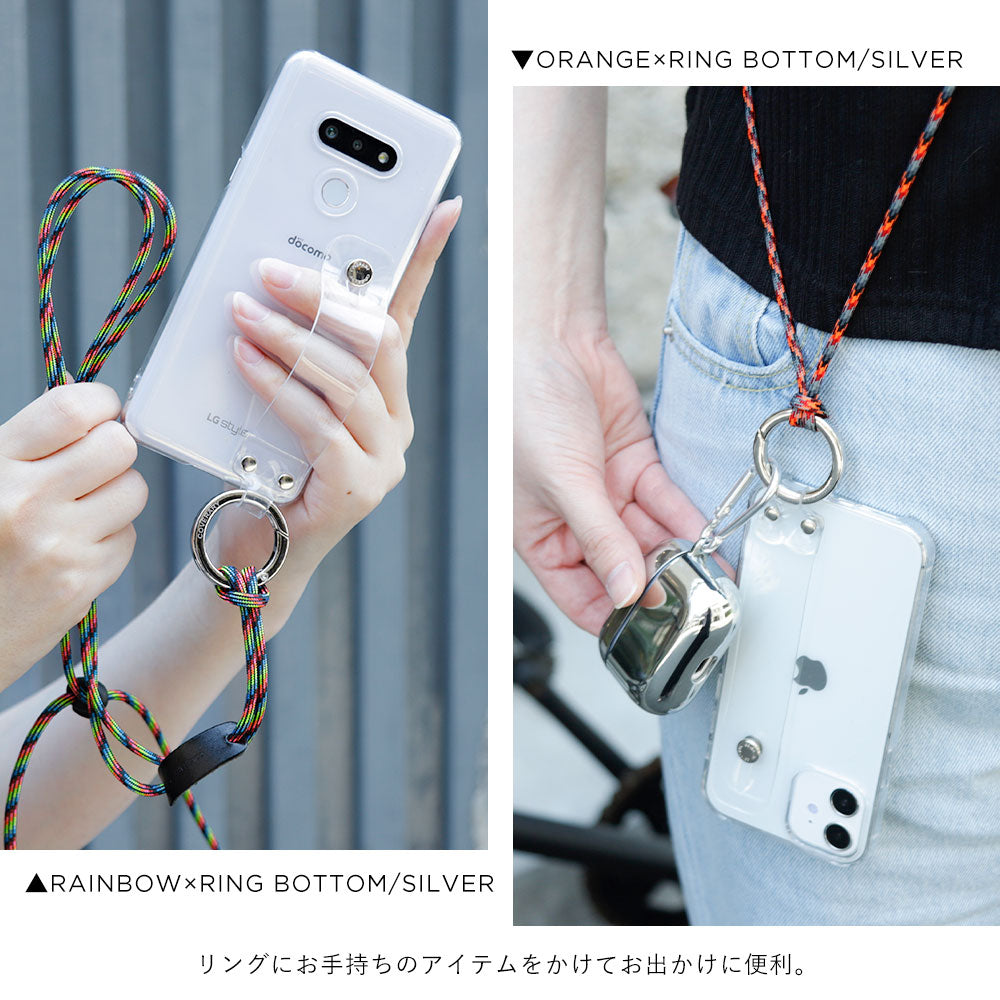 Clear case with hand belt & shoulder strap, back case for Google Pixel series