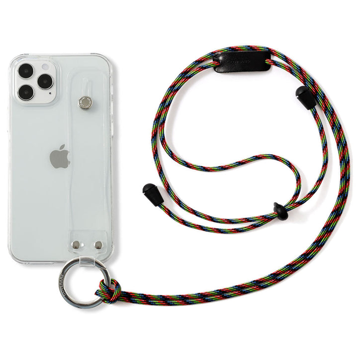 Clear case with hand belt & shoulder strap, back case for Google Pixel series