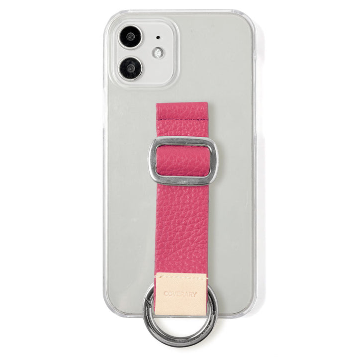 Clear case genuine leather 32 colors Italian shrink leather with buckle belt back case Xperia series (adhesive type)