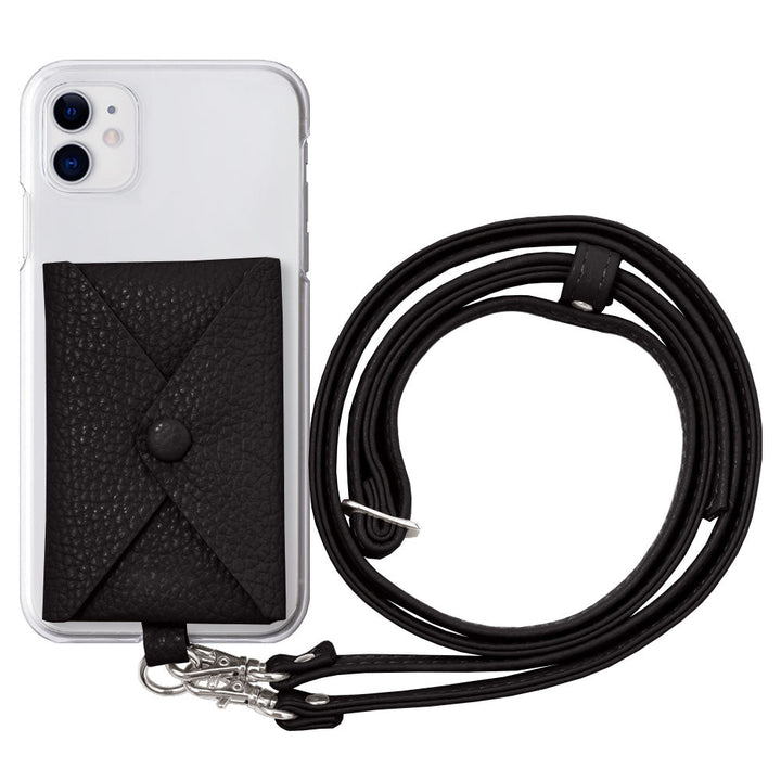 Étui transparent en cuir véritable 32 couleurs cuir italien grainé avec poche et bandoulière étui arrière pour la série Google Pixel