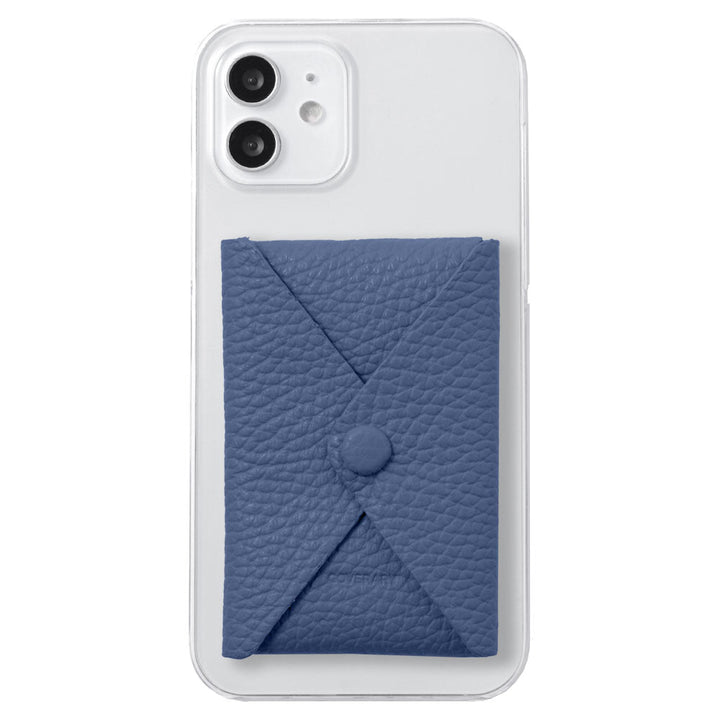 クリアケース 本革 32色 イタリアンシュリンクレザー 蓋ありポケット付き 背面ケース iPhoneシリーズ