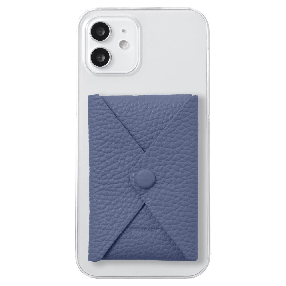 クリアケース 本革 32色 イタリアンシュリンクレザー 蓋ありポケット付き 背面ケース iPhoneシリーズ