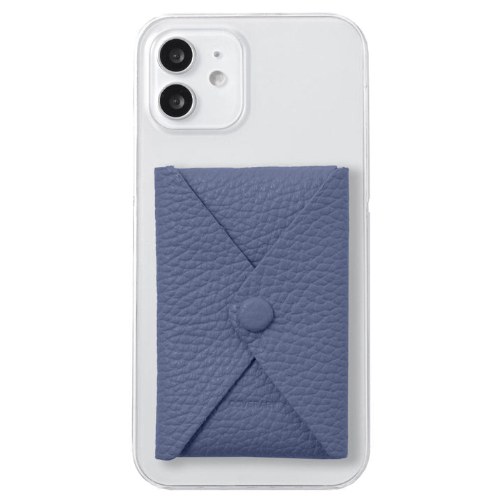 クリアケース 本革 32色 イタリアンシュリンクレザー 蓋ありポケット付き 背面ケース iPhoneシリーズ