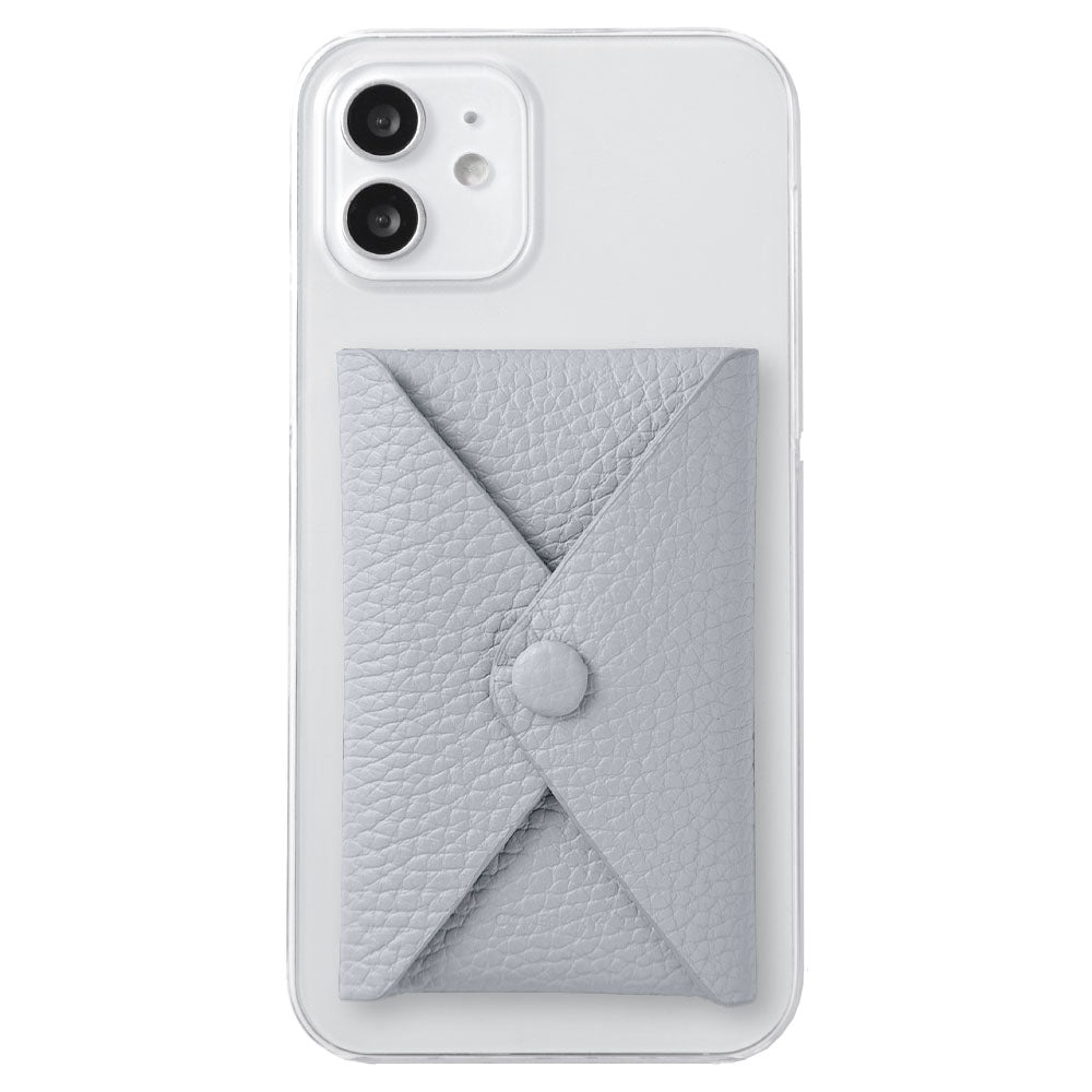 Clear case genuine leather 32 colors Italian shrink leather with lid pocket back case Galaxy series